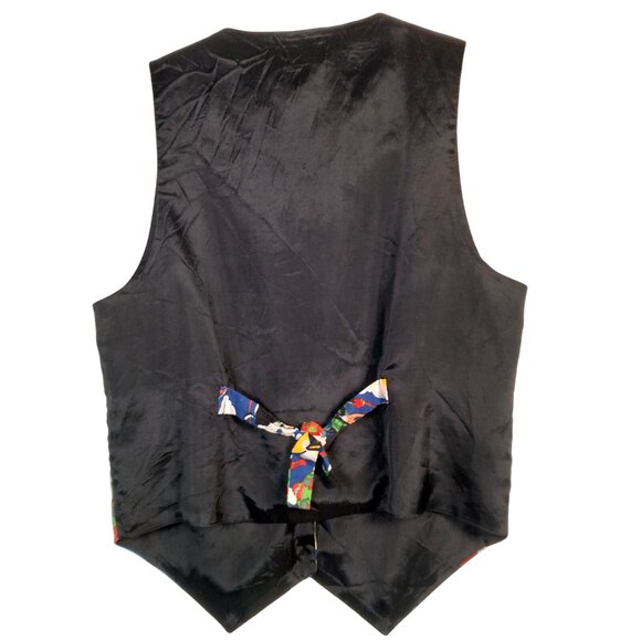 Vintage Halloween Vest Women M 111 Main Witch Witches Flying Black Cat Parachute - Picture 2 of 11